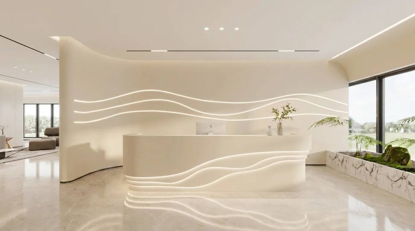 Abuja furniture showroom entrance hall