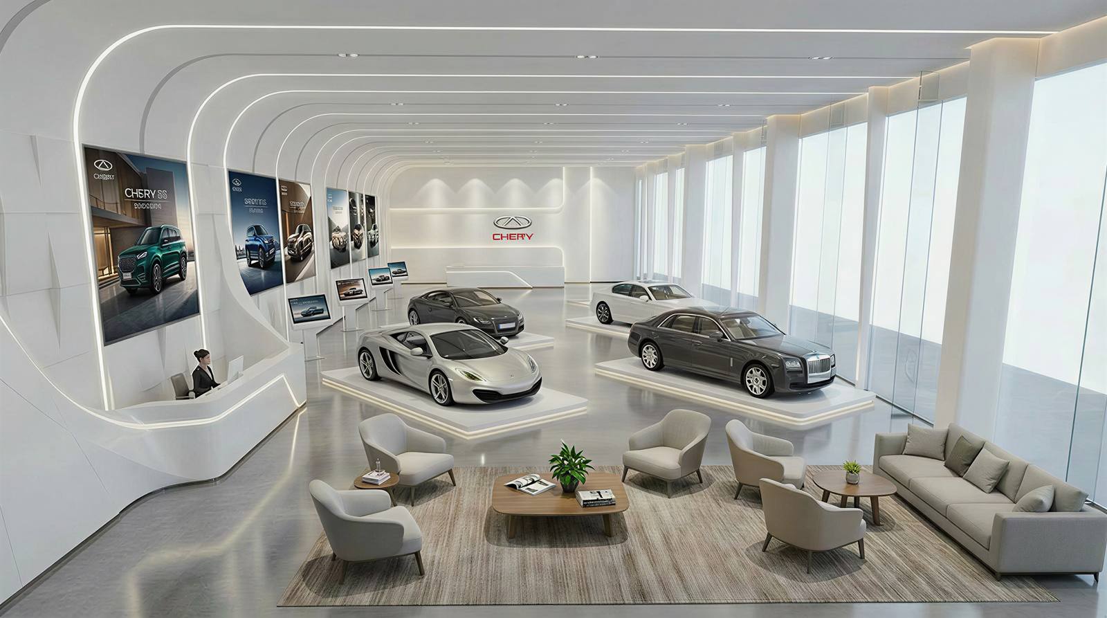 Chery showroom interior view 3