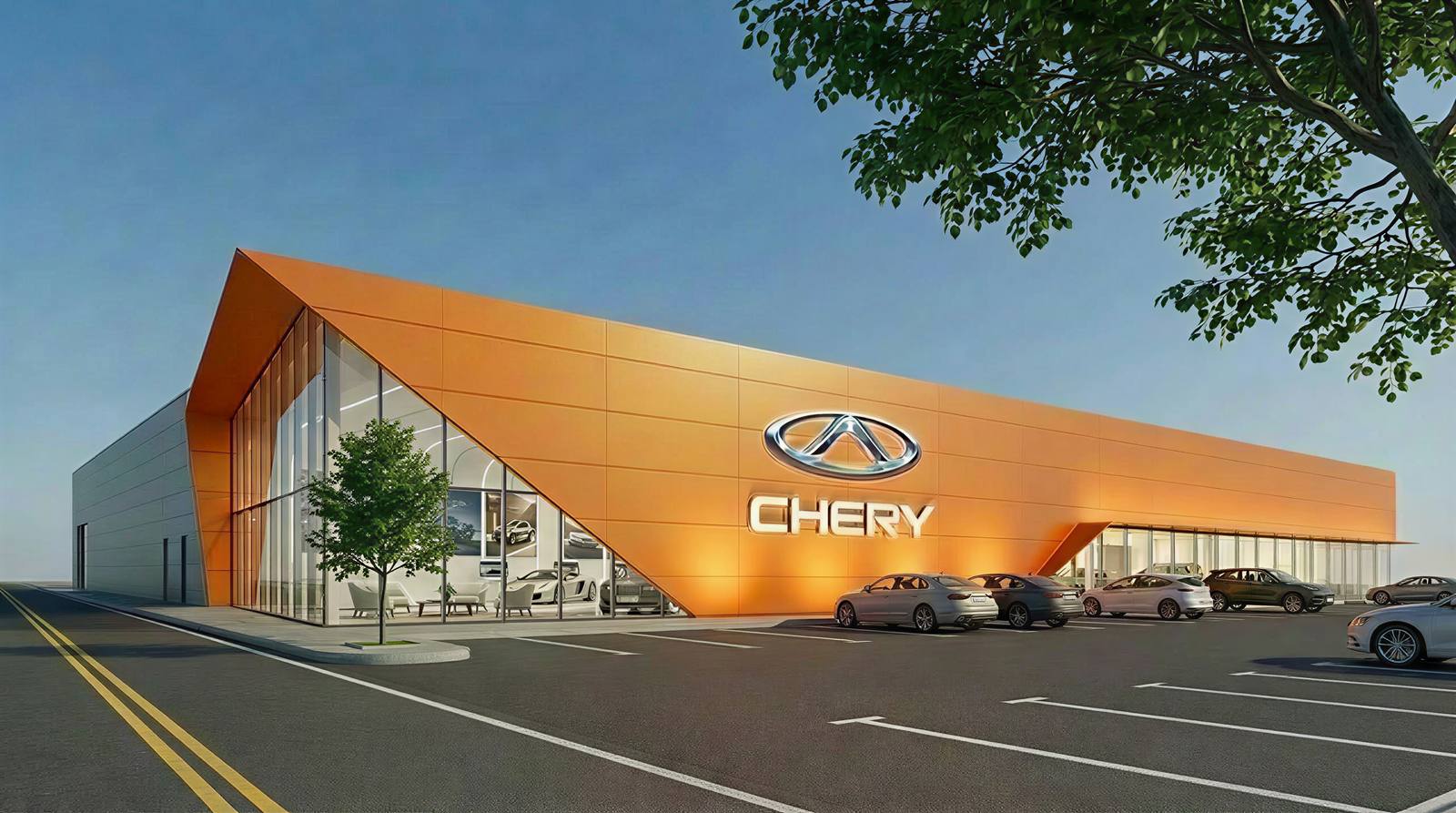 Chery showroom facade design