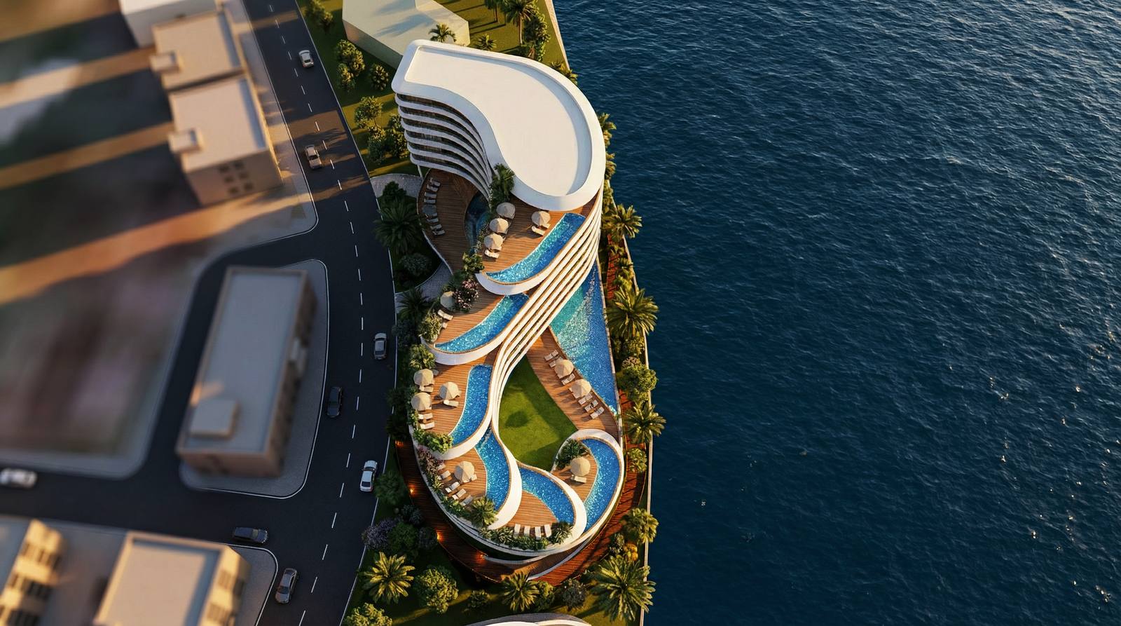 Infinity aerial view