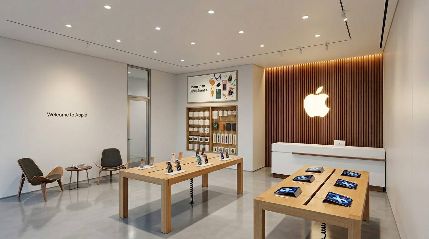Lagos mobile phone store interior display design