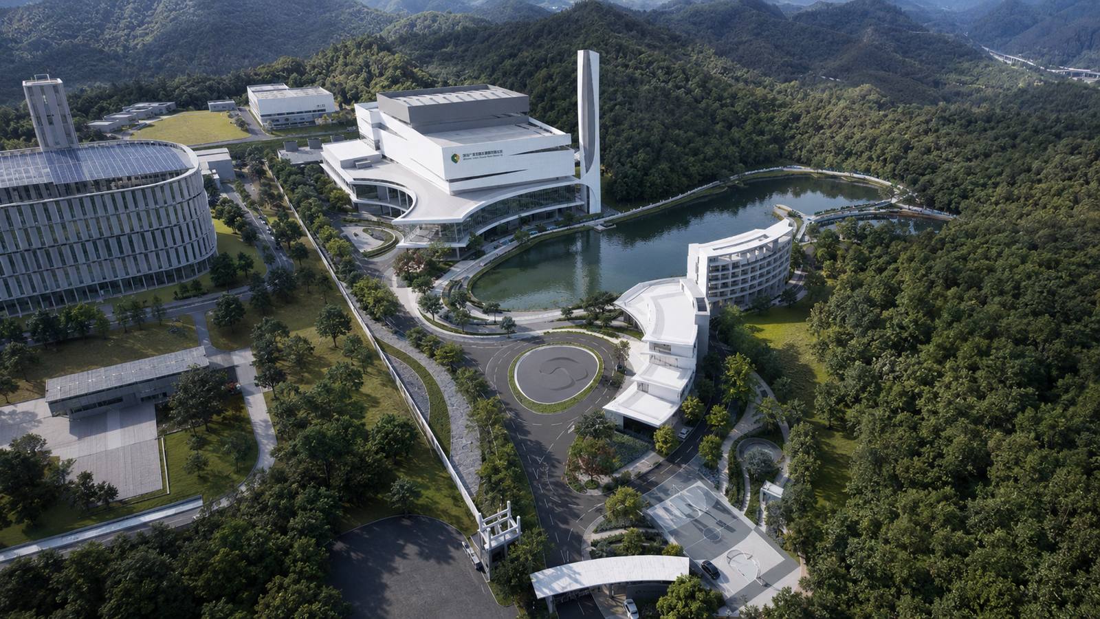 Aerial view of Pinghu Waste-to-Energy Plant
