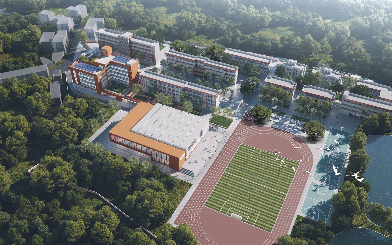 Qigan Middle School Expansion view 4