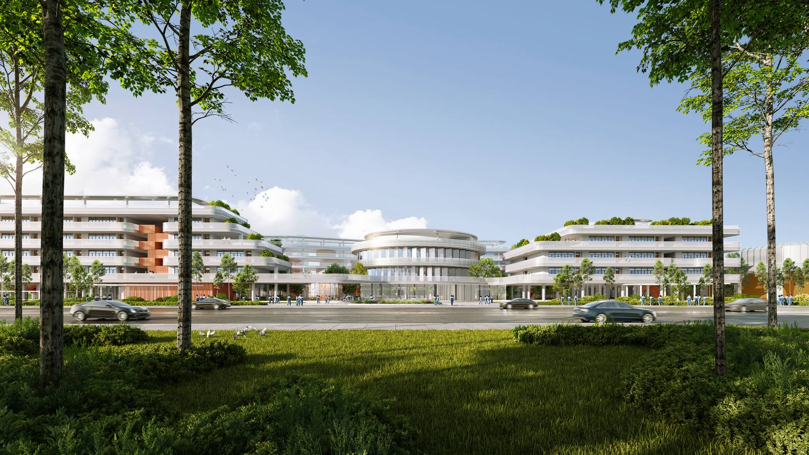 Tangxia Future School architectural rendering